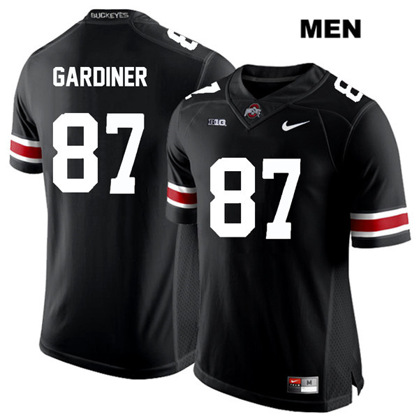 Ohio State Buckeyes Men's Ellijah Gardiner #87 White Number Black Authentic Nike College NCAA Stitched Football Jersey PR19K36AW